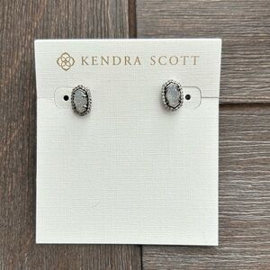Kendra Scott Cade Silver Stud Ivory Mother of Pearl